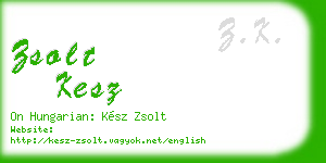 zsolt kesz business card
