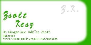 zsolt kesz business card